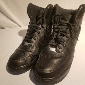 Nike Air Force 1 High Black Shoes Sneakers Men's Size 12